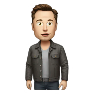 elon musk trailer trash sticker