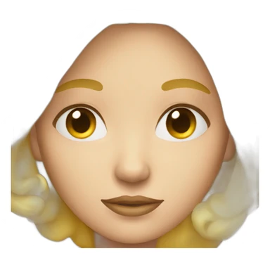 Astrology blonde girl sticker