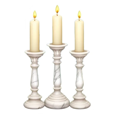 Aesthetic scenic beautiful gorgeous pretty elegant sparkly shiny scene of Candles, flowers, marble pedestals, lush vines, ferns, scenic aesthetic scenery sticker