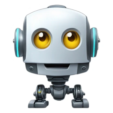 A robot surprised, AI CONCEPT sticker