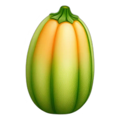 tip of zucchini in apricot sticker