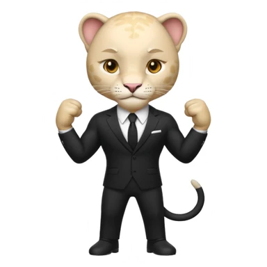 white panther emoji. As one would see on discord, that looks like Samuel Ayers from "The Smoke Room". sticker
