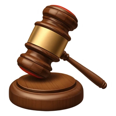 mazo de juez sticker