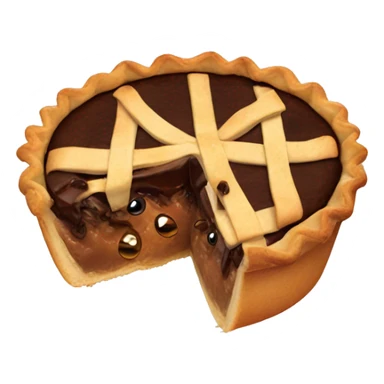 Pie inside a horse  sticker