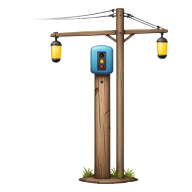 Electric pole sticker