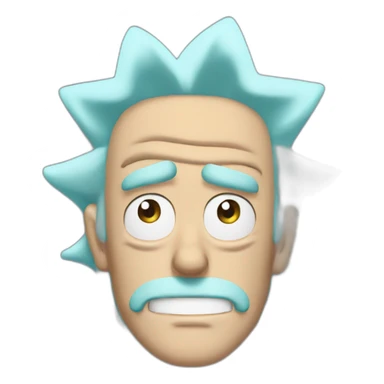 Rick Sanchez hair loss sticker