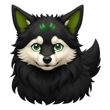 dog loki god of mischief dynamic pose sticker