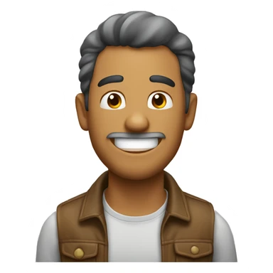 Hombre  riendo sticker