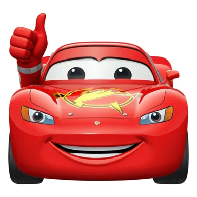 thumbs up mcqueen sticker