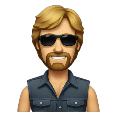 chuck-norris-with-sunglasses sticker