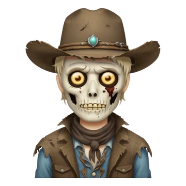 undead cowboy sticker