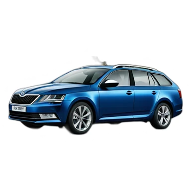 Skoda octavia 2016 metallic blue sticker