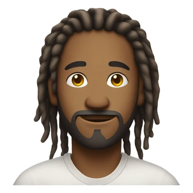 Nonchalant dread head sticker