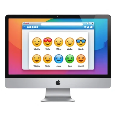 a computer screen that is showing a website sticker