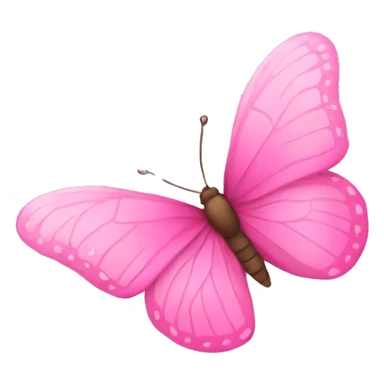 pink buttefly sticker