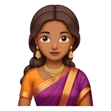 woman in saree sticker