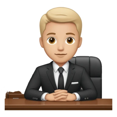 Hotel manager Guy at front desk sticker