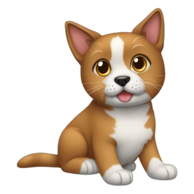 Dog Jill cat sticker