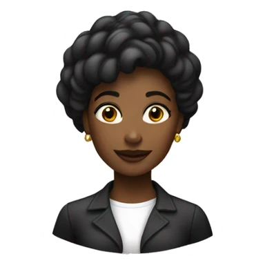 Femme noire élégante sticker