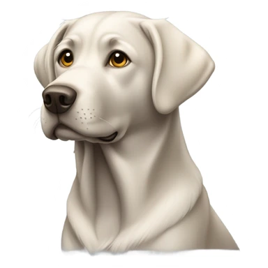 Labrador silver sticker