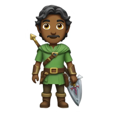 Man play zelda sticker