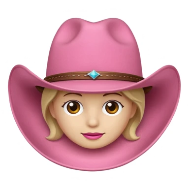 Cowboy hat pink sticker