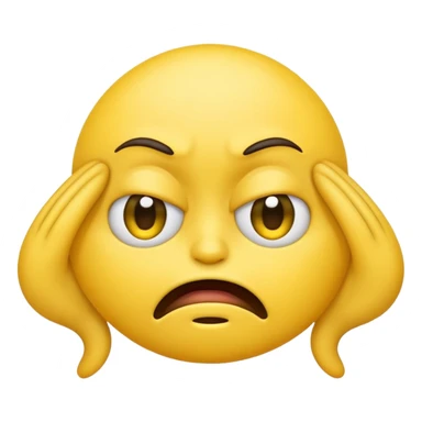 Emoji with stinky face  sticker