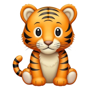 Jellycat bashful tiger  sticker