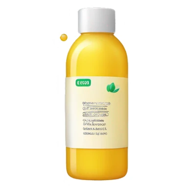yellow bottle of scalp scrub sticker