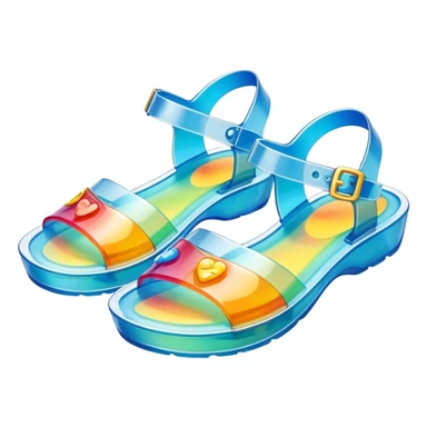 jelly sandals sticker