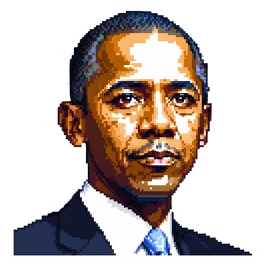 portrait of Barack Obama sticker