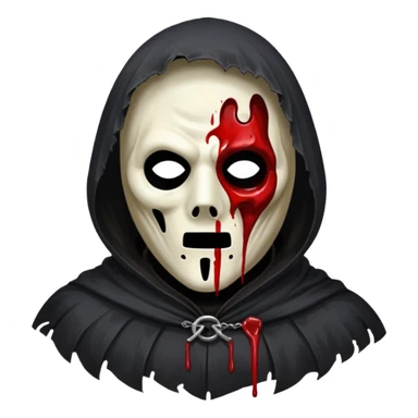 old ghostface from the Scream movie sticker