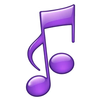 music note purple sticker
