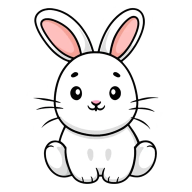 cartoon bunny rabbit sticker