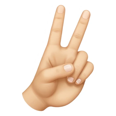 Only one finger down sticker