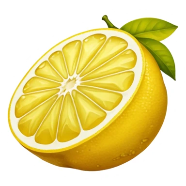 The leftovers of a lemon after making lemon juice sticker