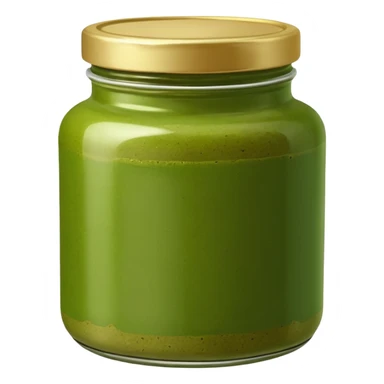 A jar of green curry paste  sticker