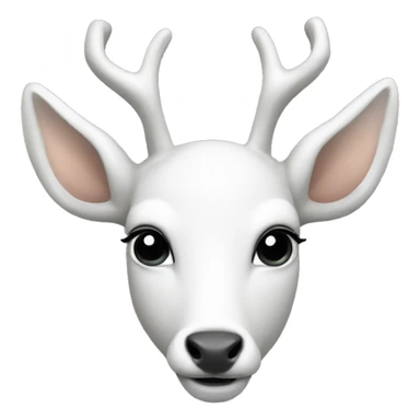 White deer sticker