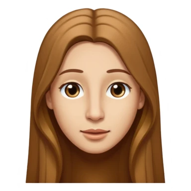 Make a emoji of a person with light skin with long nose hair that goes down like 2 inchis with long hair and with not that much hair and with his hair brown sticker