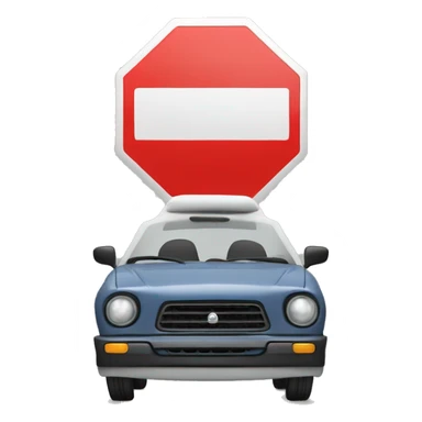 "STOP CARS ESTA ON" sticker