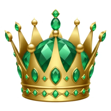 crown made of emerald sticker