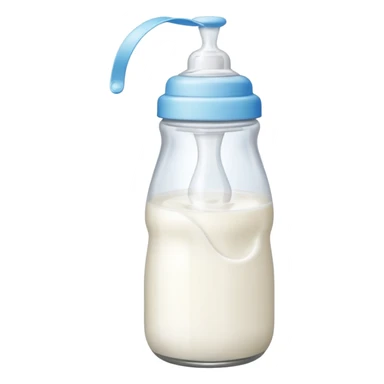 baby bottle tilted  sticker