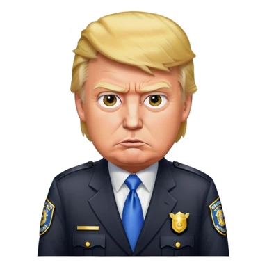 Donald trump getting arrested  sticker