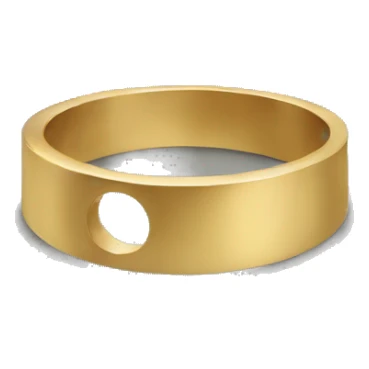 simple gold ring circle sticker