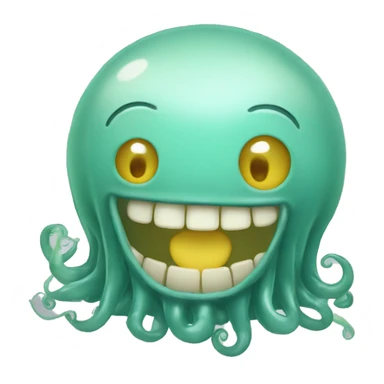 méduse souriante sticker