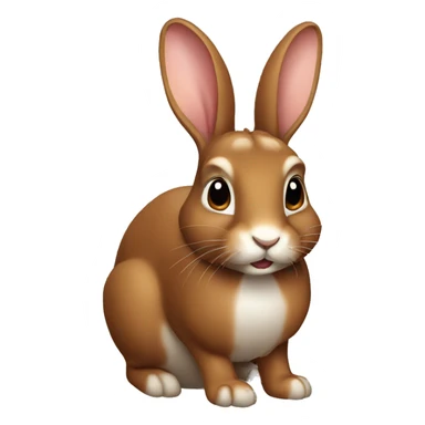 Brown Rabbit sticker