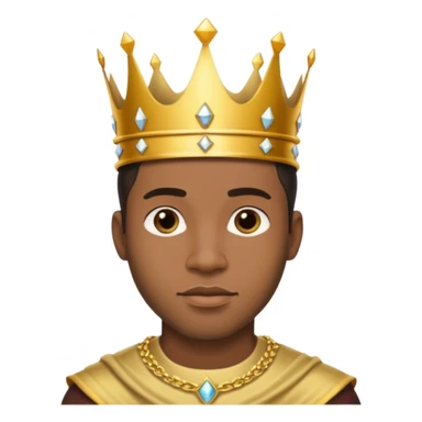 Afro white prince sticker