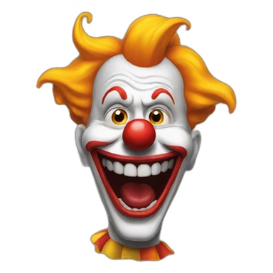 Art the clown flashing sticker