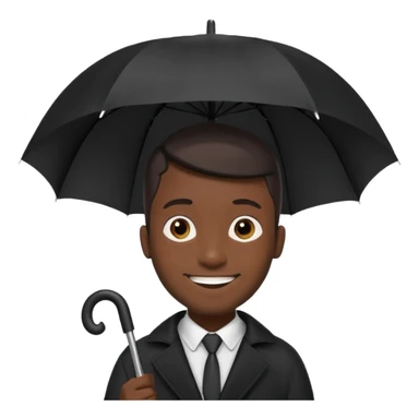 HOLDİNG UMBRELLA BLACK MAN sticker