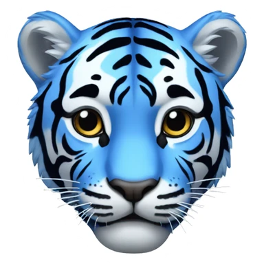 Blue tiger sticker